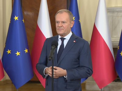 Donald Tusk po szczycie w Budapeszcie. 