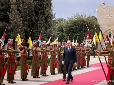 Amman. Andrzej Duda obserwował ćwiczenia polskich i jordańskich sił specjalnych