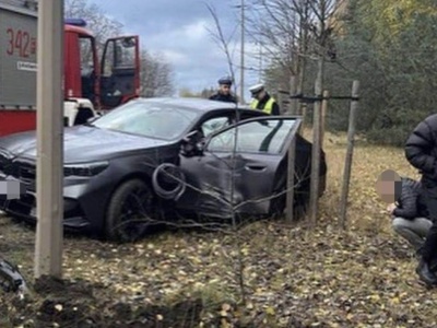 Nowe BMW M5 rozbite po raz pierwszy na świecie. A gdzie? A w Polsce