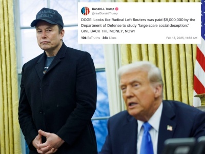 Miliony od rządu USA? Musk i Trump vs.  Thomson Reuters