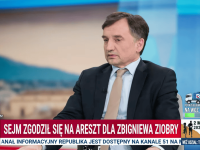 Po zmroku Ziobro pojawił się w TV Republika. Niesłychane sceny, wszystko na chwilę po decyzji o areszcie