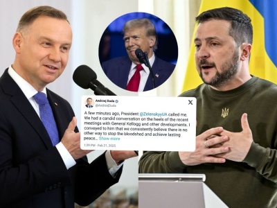 Prezydent Duda w konflikcie Zełenski-Trump twardo stanął po obu stronach