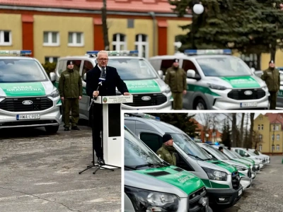 Warmińsko-Mazurska Straż Graniczna z nowymi pojazdami