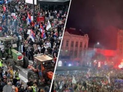 Tłumy na ulicach stolicy. Gigantyczny protest na Bałkanach