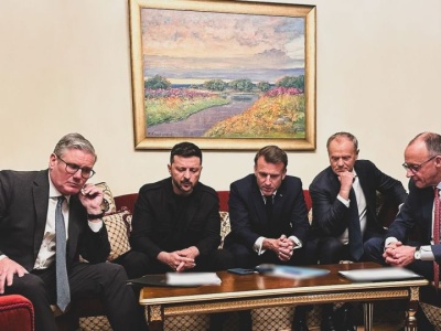 Obecni w Kijowie europejscy przywódcy wezwali Rosję do zawieszenia broni