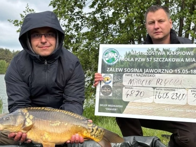 Zawody w łowieniu karpia na Zalewie Sosina