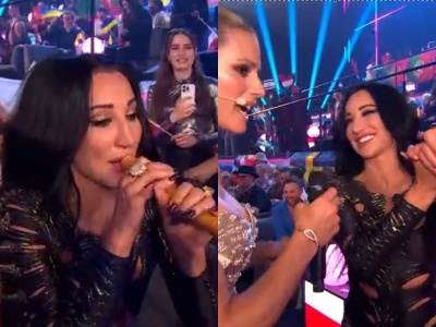 Prowadząca Eurowizji nagle rzuciła Steczkowskiej wyzwanie. Widownia pękała ze śmiechu