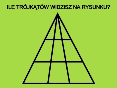 Łamigłówka matematyczna dla spostrzegawczych. Ile trójkątów widzisz na obrazku? To może być mylące