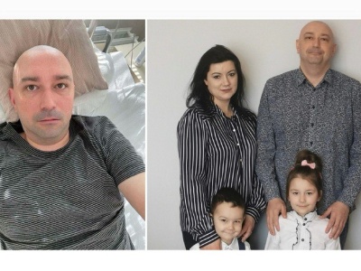 Tata dwójki dzieci walczy o powrót do zdrowia po przeszczepie szpiku. Potrzebne wsparcie