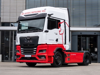 Nowy MAN TGX promowany jako „Made in Poland” – 18.560 D30 w polskich barwach