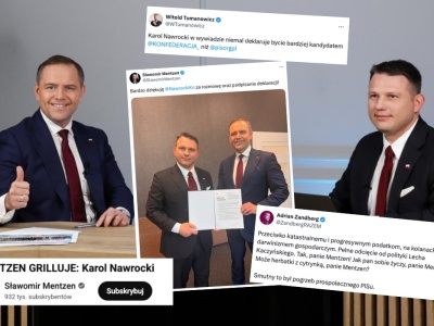 Podczas rozmowy z Mentzenem okazało się, że Nawrocki w sumie nie za bardzo popiera PiS
