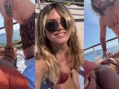 Heidi Klum relacjonuje, jak młodszy o 17 lat mąż smaruje jej pośladki: 
