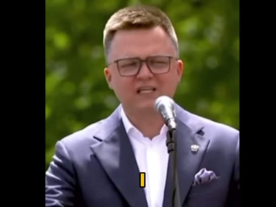Hołownia zakpił na marszu Trzaskowskiego. „Chcecie prezydenta, który strzela w dziąsło?”