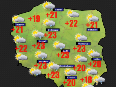 Pogoda dla rolników- we wtorek o poranku od +2 stopni w Mławie do +13 w Rzeszowie
