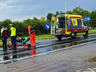 Potrącenie rowerzystki na alei Słowackiego (ZDJĘCIA)
