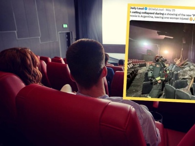 Myśleli, że to część filmu. Dramatyczne sceny podczas seansu 