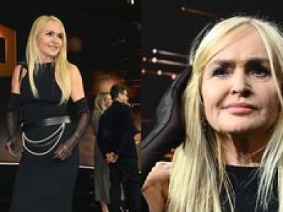 Monika Olejnik w czerni zadaje szyku w sandałkach za 5 tysięcy złotych podczas gali Polskiej Rady Biznesu