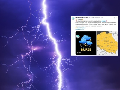 IMGW ostrzega. Gwałtowne burze w niemal całym kraju
