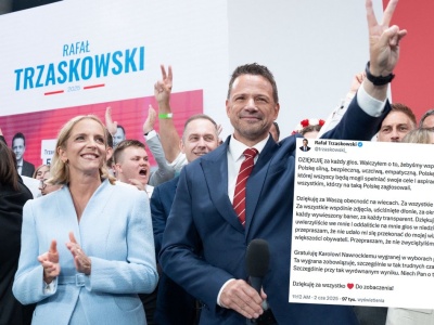 Rafał Trzaskowski już się obudził i pogratulował Nawrockiemu zwycięstwa