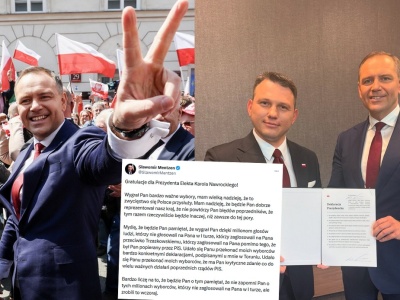 Mentzen przypomina Nawrockiemu dzięki komu wygrał wybory