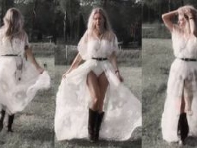 Agnieszka Woźniak-Starak podsumowuje wybory, hasając po łące w body: 