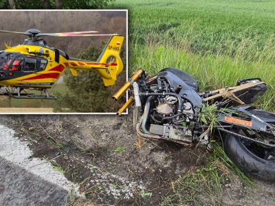 Widzieli go, jak mknął motocyklem przez miasto. Chwilę potem doszło do tragedii. Zdjęcia przerażają