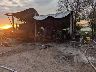Rolnikowi spłonęły wszystkie maszyny. Dramat pod Ciechanowem