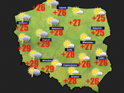 W środę o poranku na termometrach od 7 stopni w Suwałkach do 18 w Bogatyni. W ciągu dnia pojawi się pierwszy upał