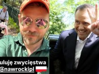 Antoni Królikowski spieszy Karolowi Nawrockiemu z gratulacjami: 