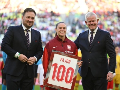 Przeszła do historii. Pajor uhonorowana przed meczem