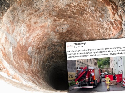 Kobieta zapadła się pod ziemię w centrum Kłodzka. Osierociła piątkę dzieci