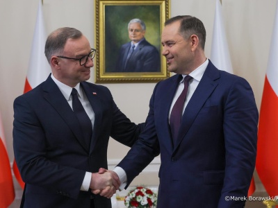 Pałac Prezydencki. Spotkanie Andrzeja Dudy z prezydentem elektem Karolem Nawrockim