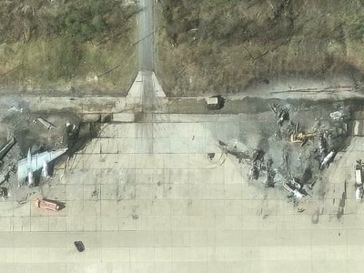 Zdjęcia satelitarne ukazują koszmarne straty w lotnictwie Rosji