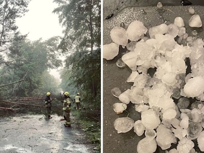 Potężne burze nad Polską. Uszkodzony dach bazyliki, zalane posesje