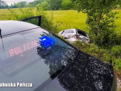 Policyjny pościg za mercedesem. 205 punktów karnych i finał w rowie