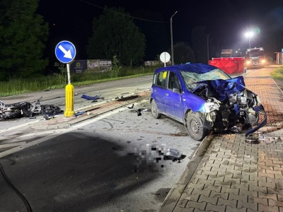 Tragiczny wypadek w Boguchwale. Nie żyje motocyklista