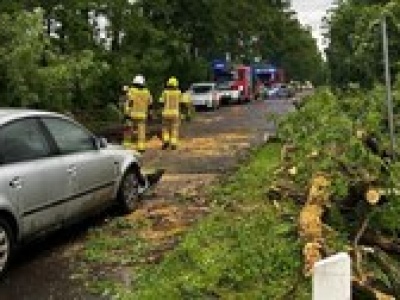 Strażacy mają pełne ręce roboty. Kilkaset zgłoszeń po sobotnich burzach