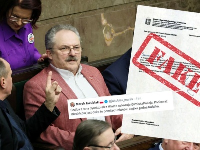 Marek Jakubiak znowu łyknął fejka i podał dalej pismo o 