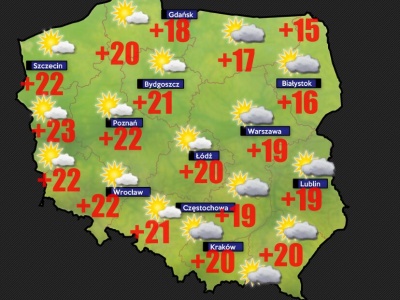 Susza rolnicza zażegnana na 95% Polski. Do niedzieli 15 czerwca miejsce opadów zastąpi słońce