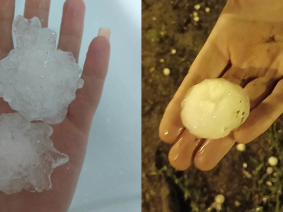 Grad wielkości piłek pingpongowych. Europejski kraj liczy straty