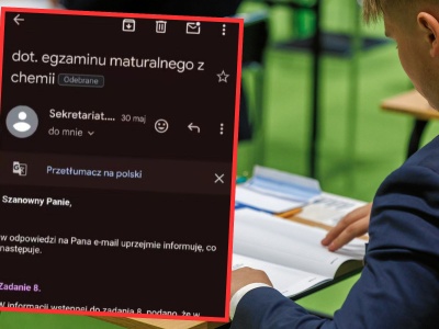 Zadanie maturalne wzbudziło wątpliwości chemika. Oto jaką odpowiedź dostał z CKE
