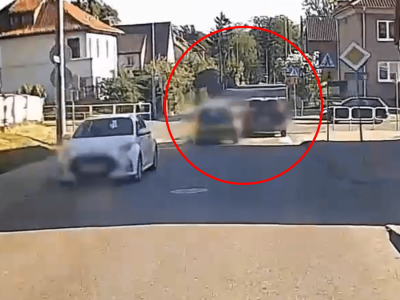 Mały, ale wariat? Kobieta w żółtym peugeocie nie czaiła się z wyprzedzaniem na pasach
