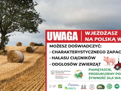 Wieś ma produkować, nie pachnieć. Tablice przypominają o tym miejskim sąsiadom