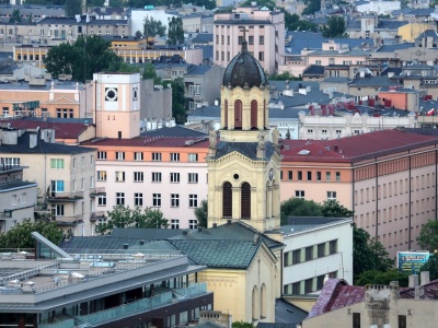 Łódź w promieniach słońca. To już prawie lato