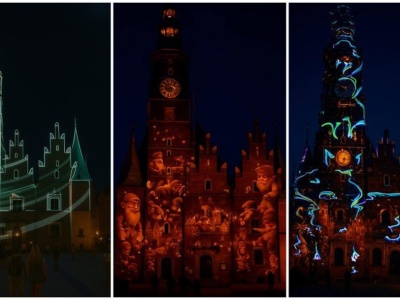 Ratusz i Sukiennice rozświetlą kolorowe iluminacje.