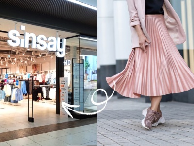 Tania, a jaka elegancka - plisowana spódnica to HIT Sinsay. Piękna też w Reserved