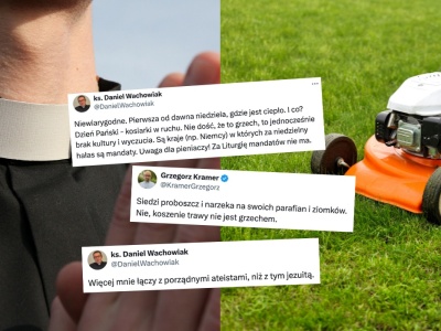 Duchowni pokłócili się na Twitterze o koszenie trawy w niedzielę
