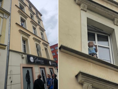 3-latek na parapecie. Pijana matka spała [FOTO]
