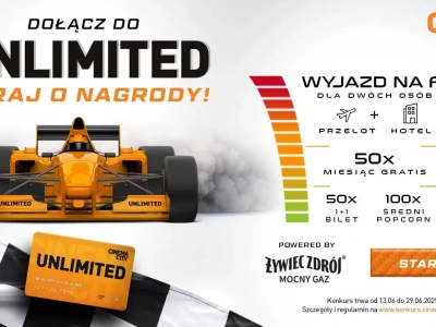 Cinema City ogłasza niezwykły konkurs. Do wygrania wyjazd na wyścig F1