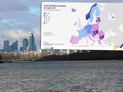 Oto miara dobrobytu. Europa w dwóch kolorach. A Polska?